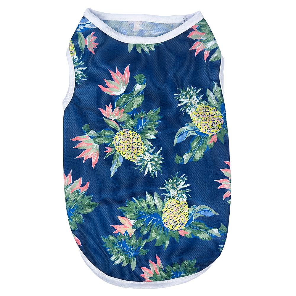 Hawaiian Beach Style Pet T-shirt For Small Medium Dogs Cats Summer Breathable Puppy Vest Clothes French Bulldog Yorkshire Coat