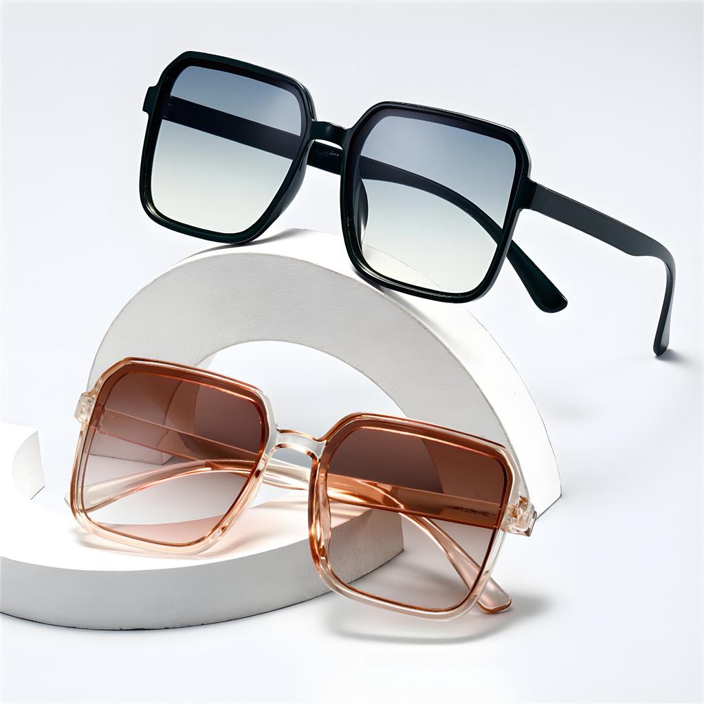 6-Pack Square Sunglasses | Polarized UV Protection & Large Frame | Unisex Shades for Driving Fishing Travel