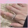Elegant Geometric Design Adjustable Copper Star Zirconia Ring For Women Perfect For Fashionable Occasions