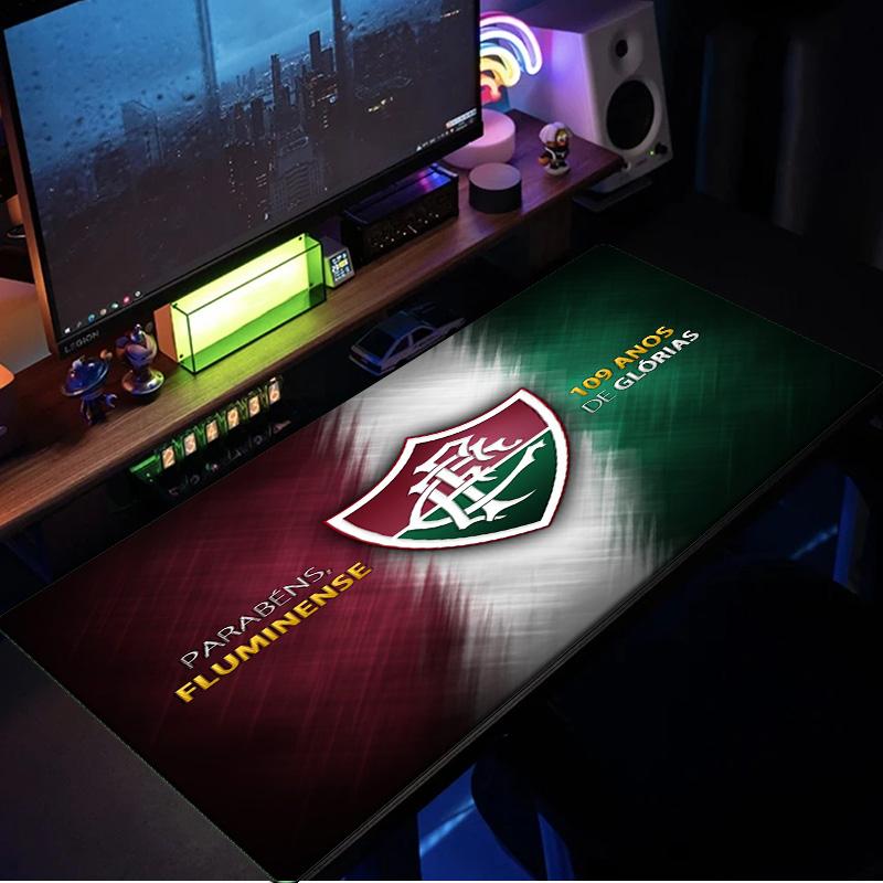 Fluminense Fc Crest mouse pad, rubber base, esports desk mat, mouse pad for gamers and office use, gaming desk , easy to clean mat