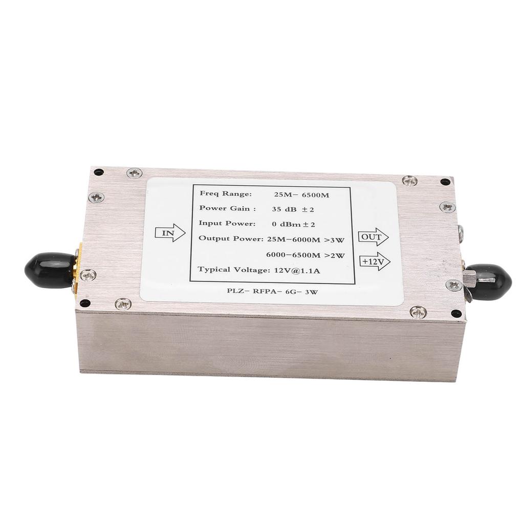 3W Wideband Signal Source Amplifier Module High Gain Flatness 12V RF Power Amplifier 25M‑6500MHz