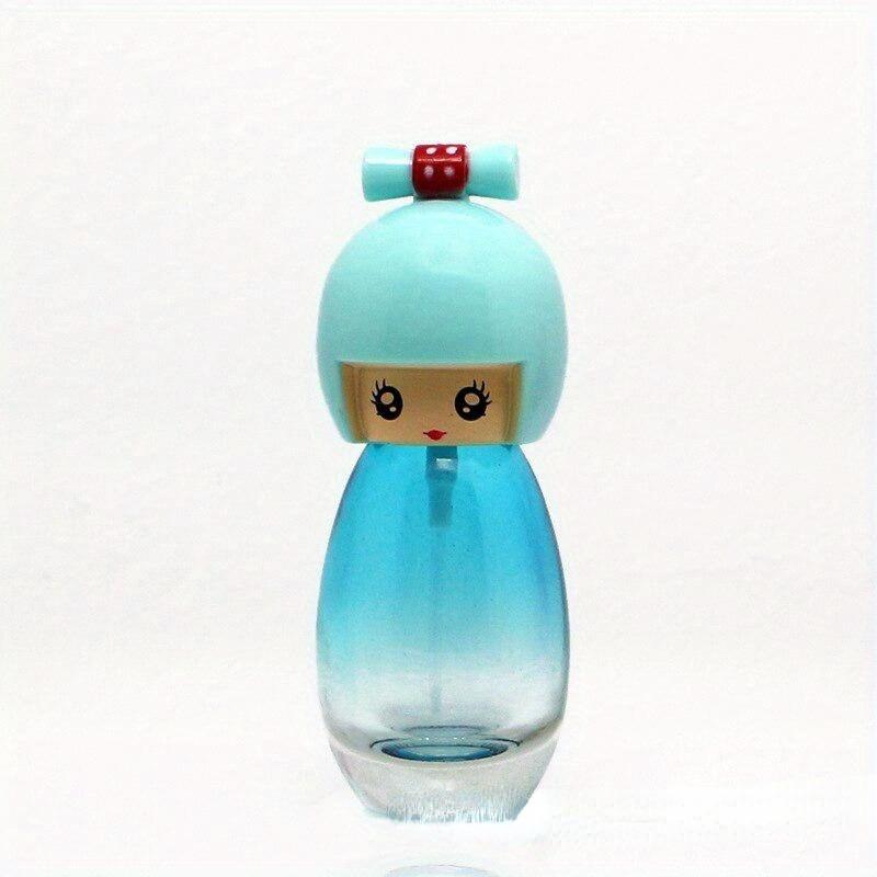 20ML Cute Japanese Kimono Doll Shaped Perfume Glass Spray Bottle Refillable Atomizer Women Travel Perfume Bottle Colorful.