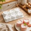 6 Cavities Silicone Chocolate Mould 3D Mousse Cake Mold Jelly Pudding Mold  Kitchen Baking