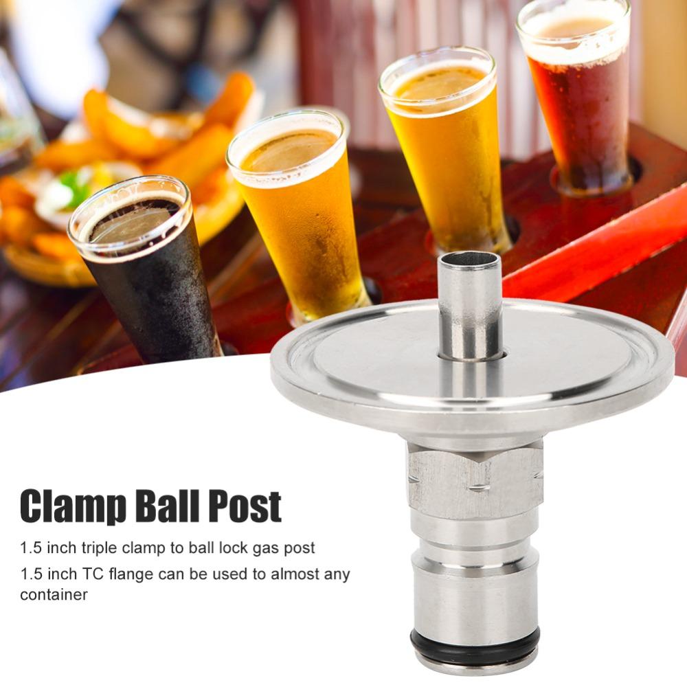 1.5in Tri Clamp Adapter 1/2 NPT Female Ball Connector Professional Sanitary Fitting  Home Brew