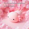 Rechargeable Axolotl Night Light with Timer – Touch-Control Bedside Lamp, Creative Gift