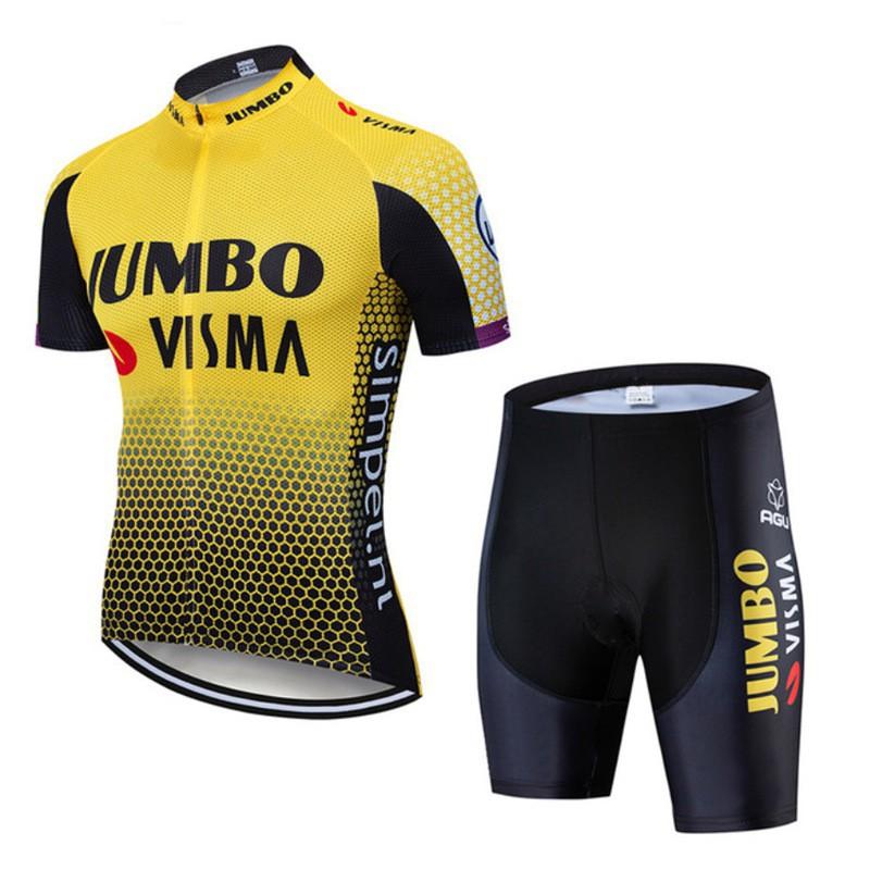 Jumbo Tour De Version Cycling Clothes Mountain Bike Short-sleeved Suit Men s Women s Tops Shorts S