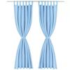 Rideau occultant - vidaXL - Turquoise - 140 x 175 cm - 2 pcs - Micro-satin