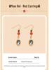 925 Sterling Silber Retro Hängeohrringe mit Abalone-Muschel & Achat - Perfektes Geschenk für Freundin, Chinesischer Stil für Qipao