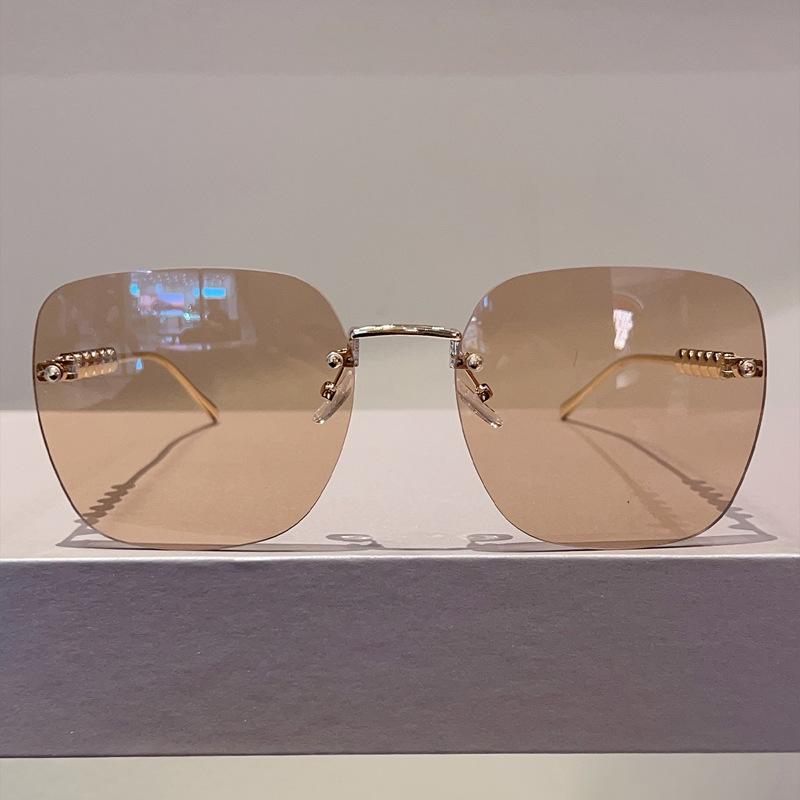 JYL TS Sunglasses UV Protection Frameless Square Pearl/3486