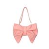 (Rosa)Modische Schleifenform Tragetasche Schleife Plissierte Umhängetasche Damen Umhängetaschen Große Kapazität Leichte Pendlertaschen