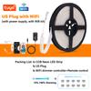 Tuya WiFi COB LED Strip Light 12V 24V IP65 Waterproof Flexible Neon Ribbon Tape 320LEDs/m Dimmable COB Light Bar with EU/US Plug