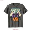 Haunted By 6 7 Retro Halloween 67 Ghost Pumpkin Funny Kids T Shirt Vintage Washed Breathable Top For Everyday Wear Soft