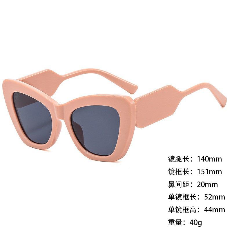 Foreign Trade Sunglasses Wide Legs Big Frame Vgo88 Men'S And Women'S Jelly Color Personalized Uv400 Sunglasses