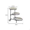 3tiers Dessert Stand Foldable Tiered Detachable Serving Tray for Party Hosts,