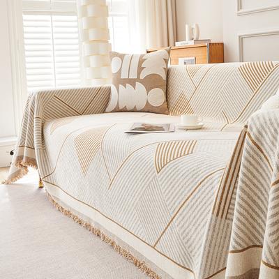 Coperta per Divano Moderna Telo Decorativo per Soggiorno 1/2/3/4 Posti Semplice e Raffinato, Universale per Tutte le Stagioni Chenille