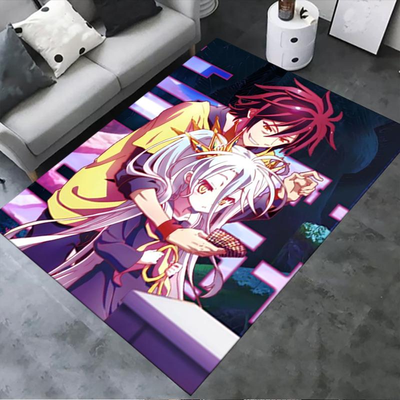 2026 NEW No Game No Life Carpet Rug for Living Room Bedroom Home Sofa Decoration,Kids play Non-slip Floor Mat