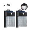 2 pcs LED Solar Lights Outdoor, Exterior Solar Powered Lights Security Motion Sensor Lights with 3 Lighting Modes, IP65 Waterproof Wireless for Outsid