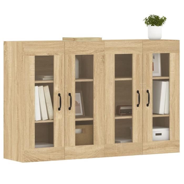 VidaXL Wall Cabinets 2 Pcs Sonoma Oak Engineered Wood 3197907