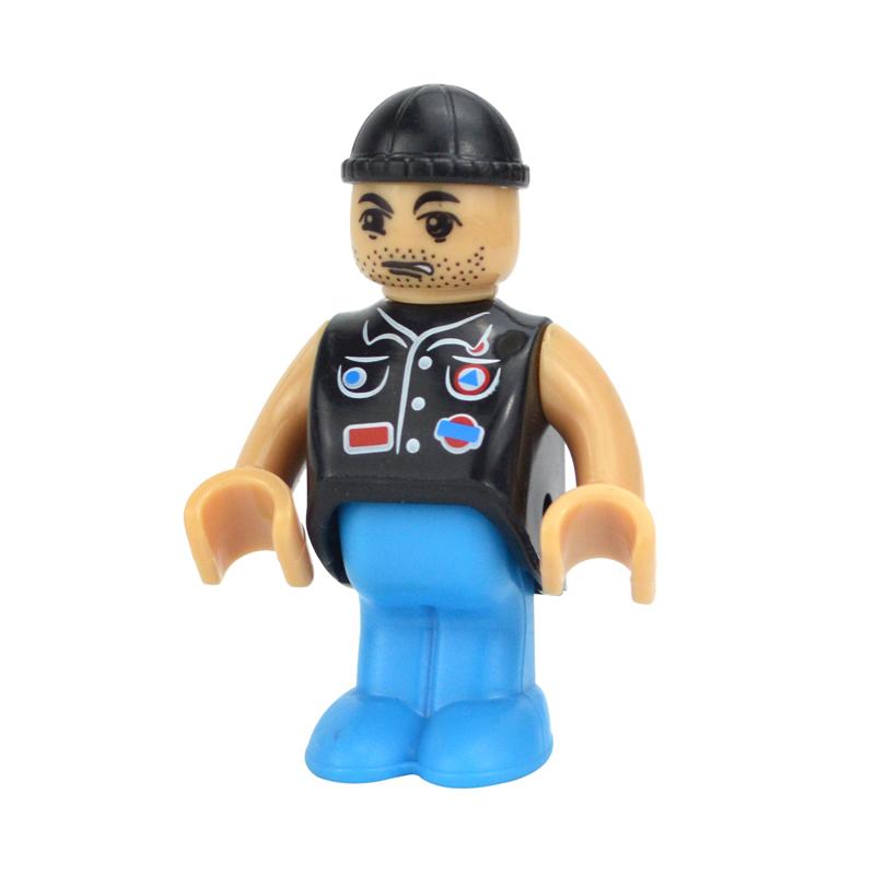 MOC Alle Arten von kleinen Mann Puppenmodellfiguren Zugcharakter Eisenbahnzubehör Bildungsgeschenk Kind für Biro Holzbahnspielzeug