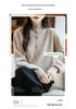 Women's Thickened Pure Wool Knit Cardigan - Autumn/Winter Half-High Collar, Versatile Lazy Style Sweater