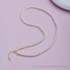Set Collana e Bracciale da Donna con Perle d'Acqua Dolce Naturali e Nappa - Perle Quasi Rotonde 5-6mm, Argento S925 Regolabile