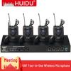 HuDu Q4 U-band 4-Channel Wireless Microphone System (CN Version)