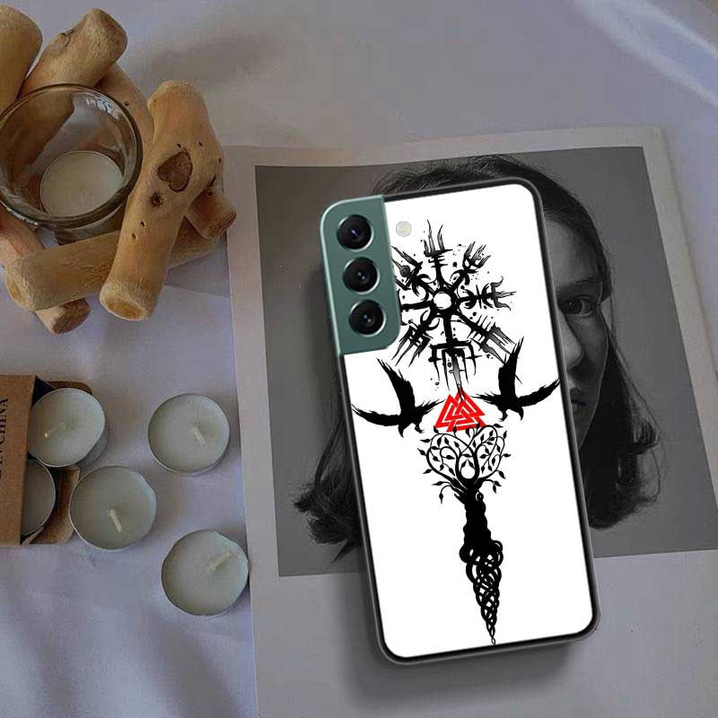 Nordic Norse Phone Case For Samsung Galaxy S22 S25 Ultra S21 S10 Plus S26 Edge S20 S23 S24 FE Cover Silicone Soft TPU Clear