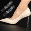 Rutschfeste durchsichtige Dreieck High Heels mit Lederschnürsenkeln