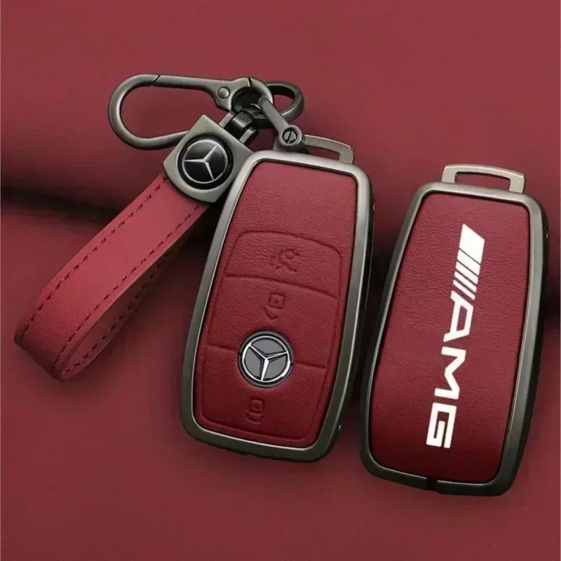AABCF1 Car Key Case Cover Holder Shell For Mercedes Benz AMG A B C E S Class W204 W205 W212 W213 W176 GLC CLE CLA GLB GLC GLS W177 W222