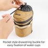 ESLNF High-Quality Bicycle Front Rack Water Bottle Bag - Retractable Cord Tightening Design Durable Cycling Storage Bag for Bike