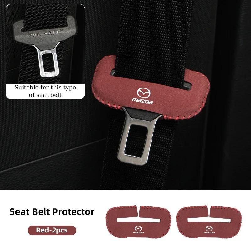 2025 Hot Car Seat Belt Clip Protector Seatbelt Buckle Plug Protective Cover For Mazda 3 6 2 5 Axela Atenza Demio CX3 CX5 MX3 MX5
