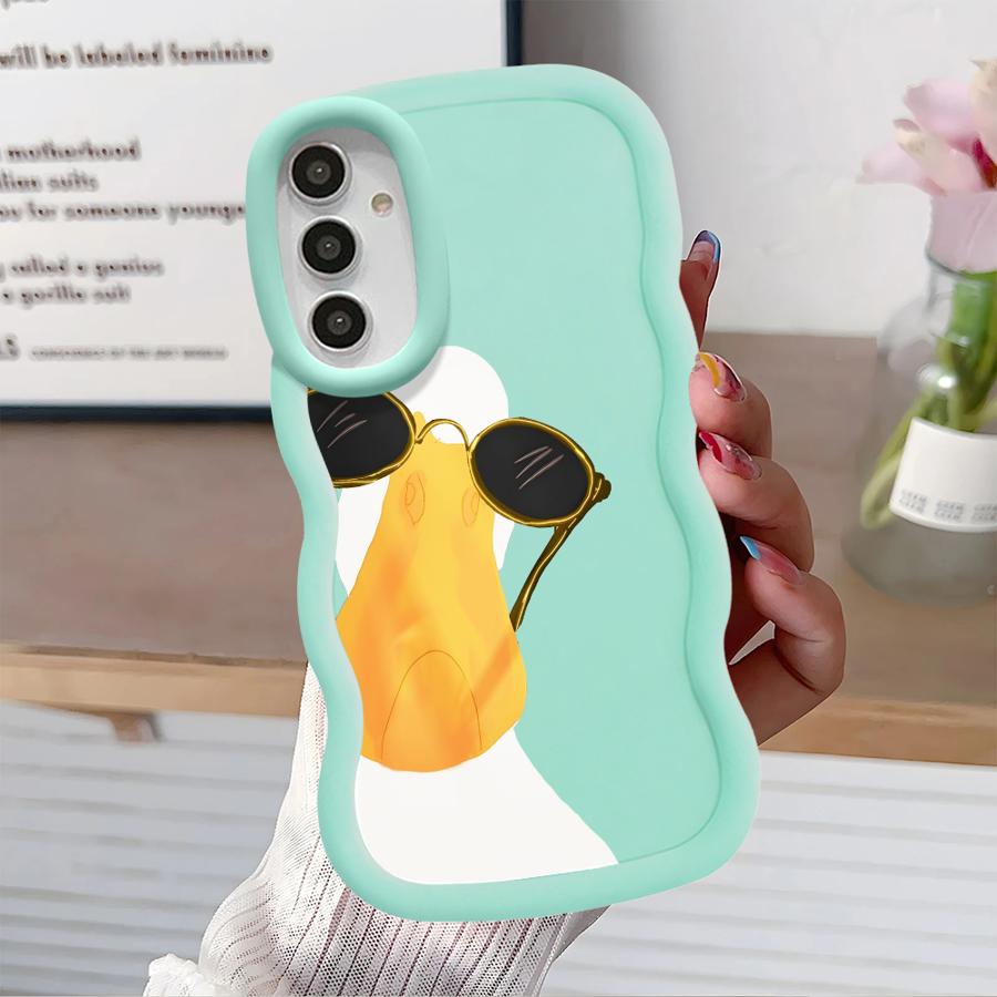 Case for Samsung Galaxy A12 A14 A15 A21s A16 A52 A11 A13 Soft Phone Cover A53 A22 A06 A05 A03 A04 A23 A33 Cartoon Dog Duck