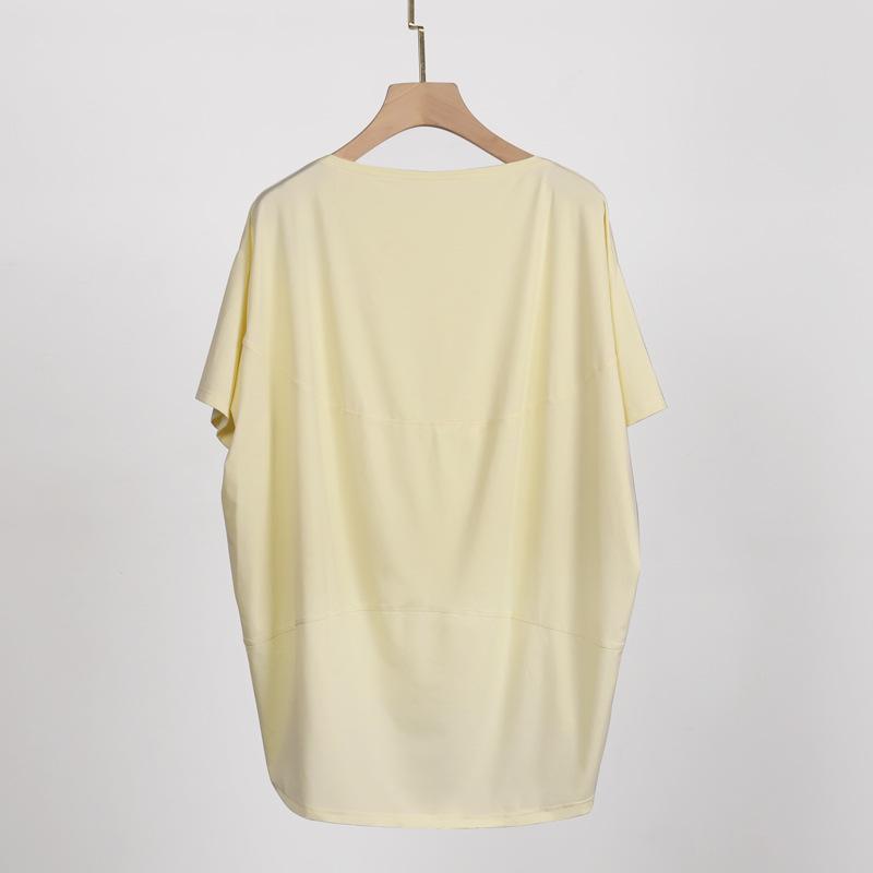 

Женская свободная спортивная одежда с коротким рукавом из ледяного шелка, быстросохнущая M