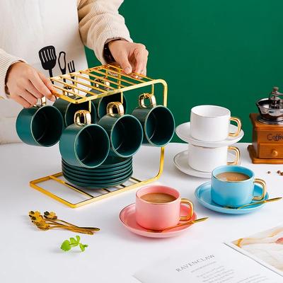 Ceramic Mug Reusable Coffee Cup Set Espresso Cups Cups for Coffee and Tea Tableware Accessories Porcelain Saucer Coffeeware Bar