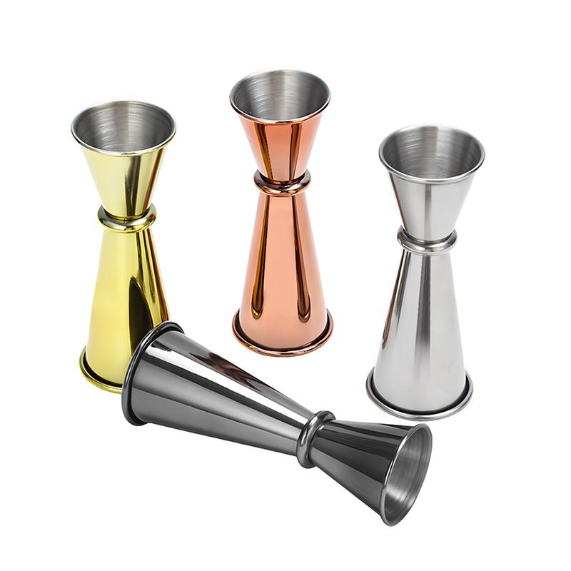 1 Pezzo 15/30ml o 30/60ml Bicchiere Dosatore Cocktail in Acciaio Inossidabile Doppia Testa Bicchiere Dosatore Alcolico Bicchiere Misurino Bar Once Articoli per la Cucina