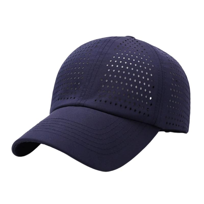 Breathable Outdoor Sun Hat Perforated Design Sweat Resistant Polyester Adjustable Fit Summer Activity Gear