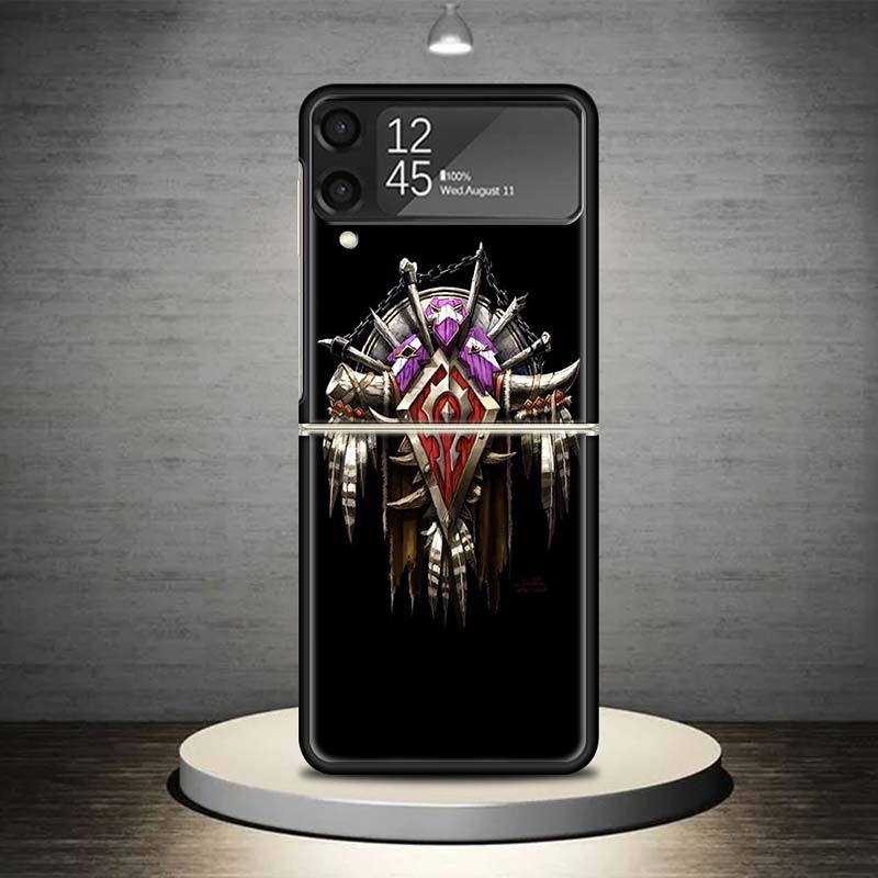 W-World Of W-Warcraft W-Wow Phone Case For Samsung Galaxy Z Flip 7 6 5 4 3 5G Cover ZFlip7 ZFlip6 ZFlip4 ZFlip5 ZFlip3 Coque Fun
