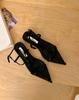 Summer Thin Strap Flat Bottom Simple Word Strap Sandals Female Ins Tide Fairy Open Toe Pointed Sandals