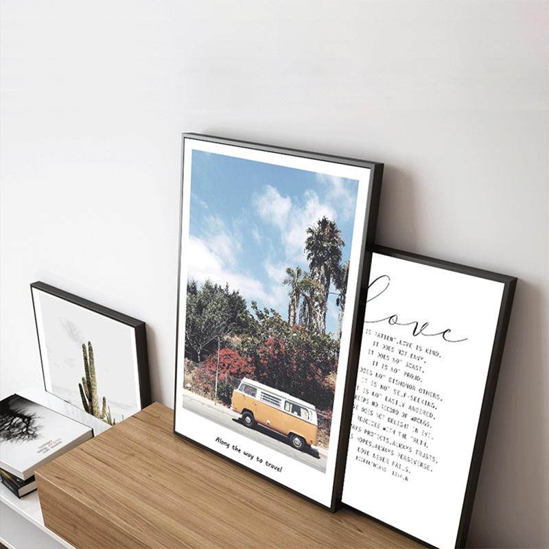 Love Quotes Home Decoration Desert Plant Cactus Letter Landscape Canvas Painting Nordic Pictures Wall Art Living Room Poster