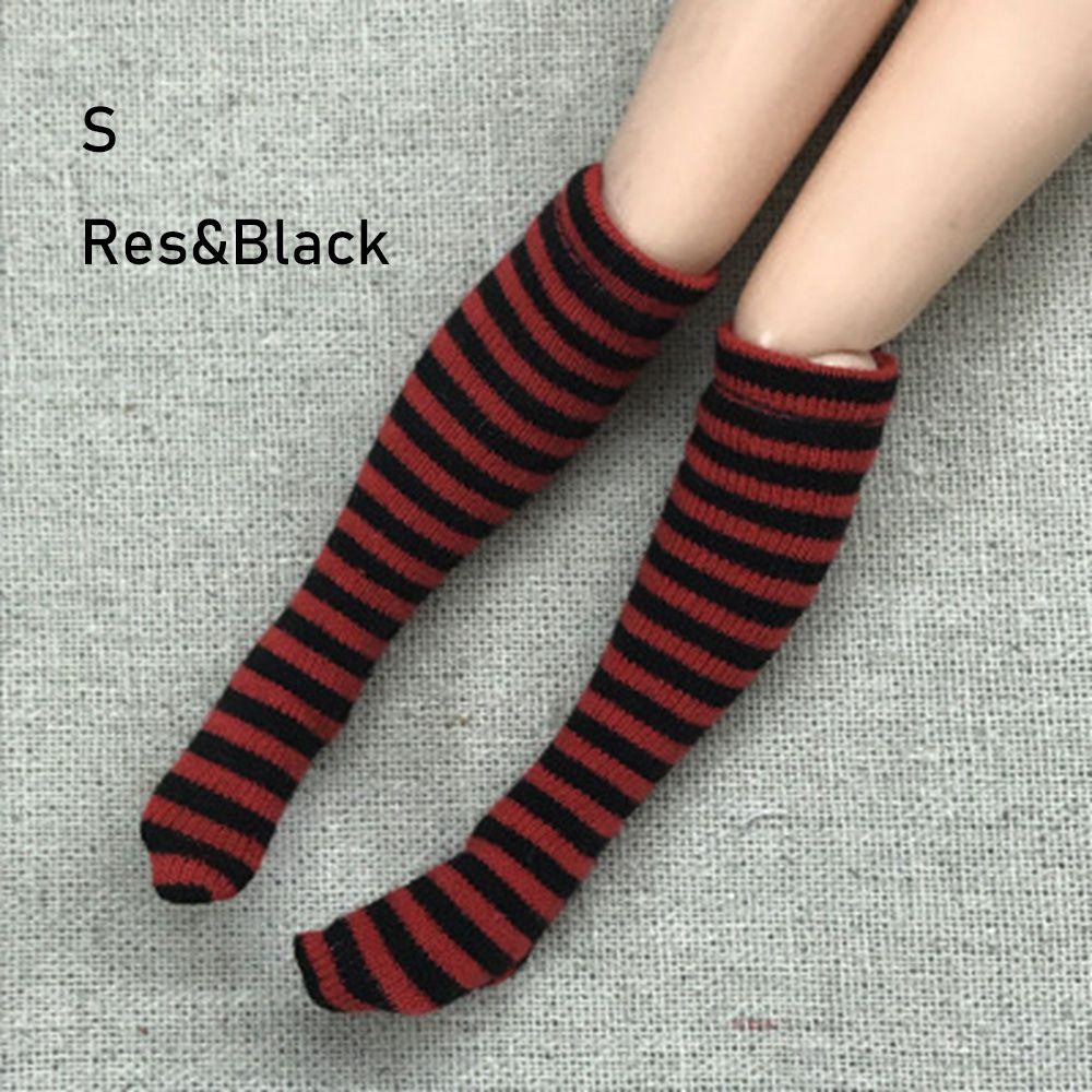 1 Pair Fashion Children  Girl DIY 's Clothes Accessories 1/6  Stockings Christmas Gift Stripe Socks