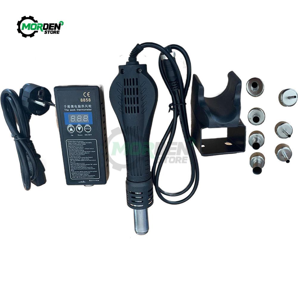 Hot Air Gun 8818 Micro Rework Soldering Station Led Digital Hair Dryer For Soldering 711w Heat Gun Welding Repair Hand Tool