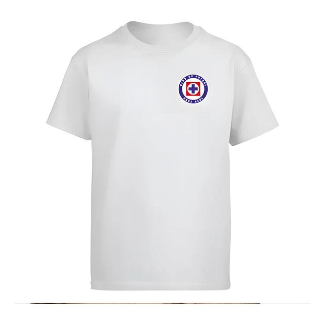 Playera Blanca Cruz Azul - Simbolo Equipo Favorito L