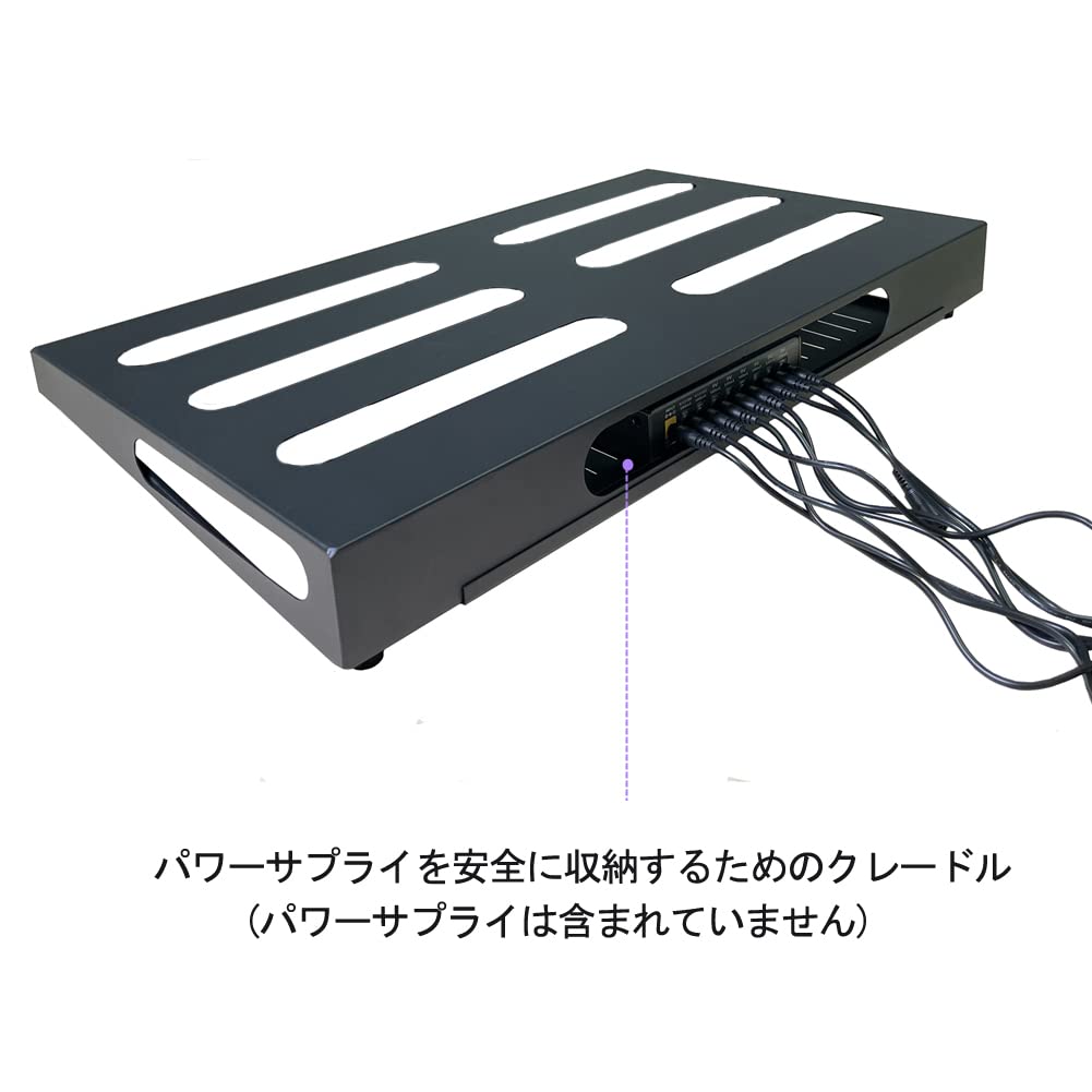 [2023 Improved Edition] GOKKO Guitar Effects BoardPedal Board, Durable and Heavy-Duty, with Built-in Power Supply Bracket, Lightweight, and Storage