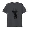 Party Deer Heavy Metal Sense Of Humor Funny Print T Shirt M1522 vintage Washed Versatile Comfortable fashion homme Stretched