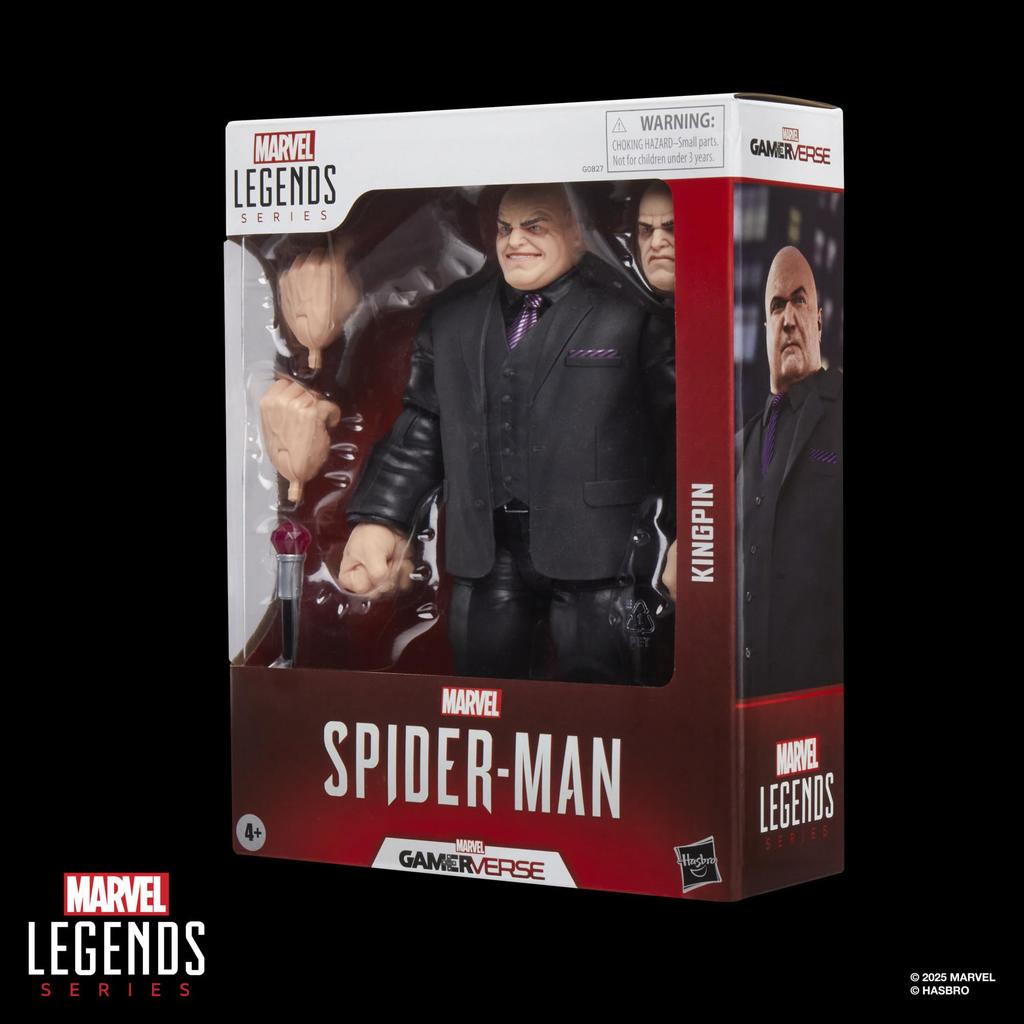 [Amazon.co.jp Exclusive] Hasbro Marvel Legends Series Gamerverse Kingpin and Spider-Man Video Game Collectible 20cm Action Figure G0827 Authentic