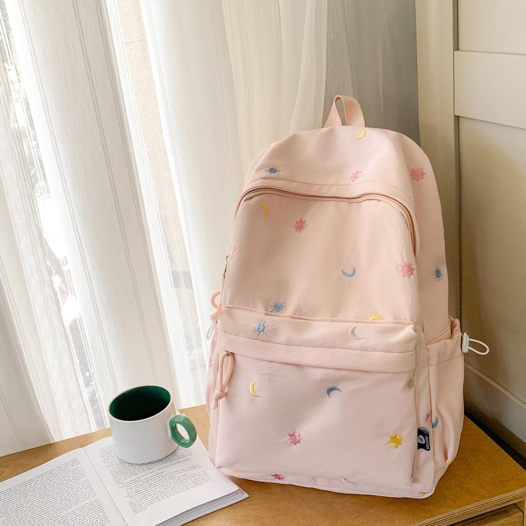 Schoolbag niche style high-value backpack junior high school girl class schoolbag girl high school student fashion campus backpack