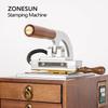 ZONESUN WT-90XT Wooden stamp Digital PVC Card Book Leather Paper Wood Custom Logo Embossing Hot Foil Stamping Machine