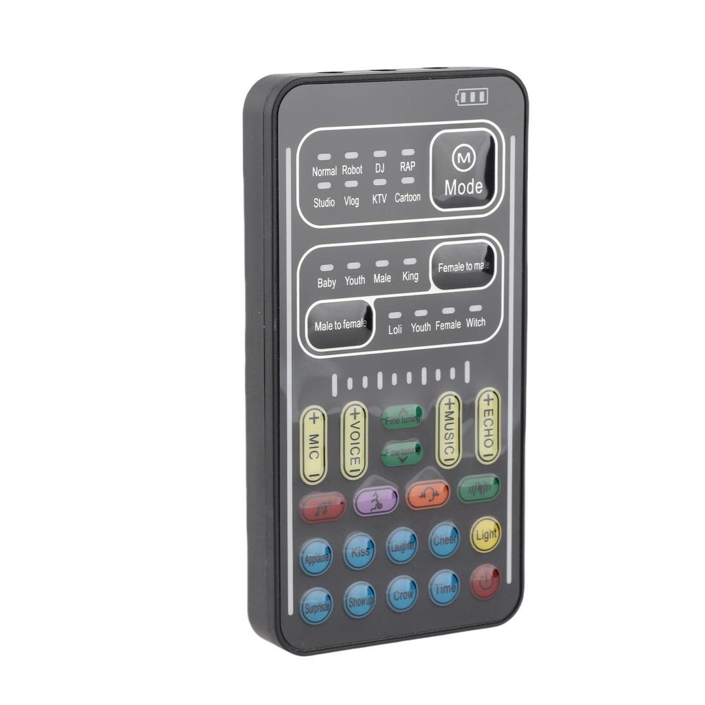 Voice Changer ABS Handheld Portable Multifunctional Sound Disguiser with 8 Sound Effects for Mobile