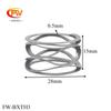 FINEWE Stainless Steel 0.5mm X 28mm OD Multi Wave Compression Springs Wave Springs