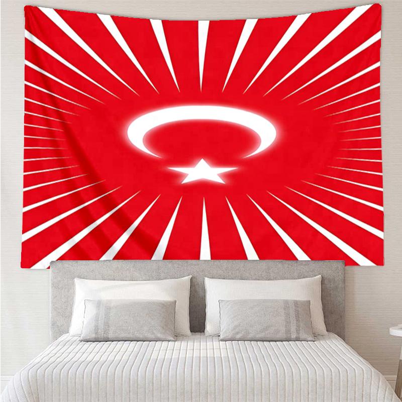 Turkish Football Emblem Tapestry Room Decoration Wall Hanging for Living Room Bedroom, dormitory, Birthday and Christmas gifts